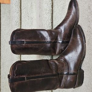 Lucchese Dark Brown Western Boots